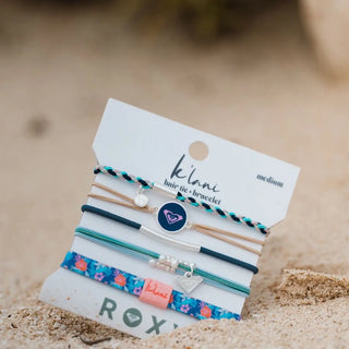K'Lani Hair Tie Bracelets - Roxy Ocean Bloom