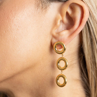 Sahira Ollie Link Earring - Tarnish Resistant