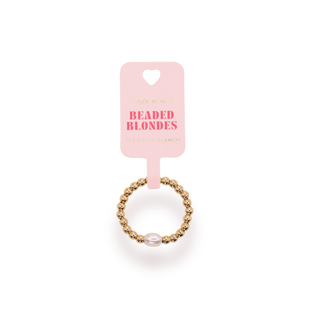 Beaded Blondes Haley Pearl Ring in Gold