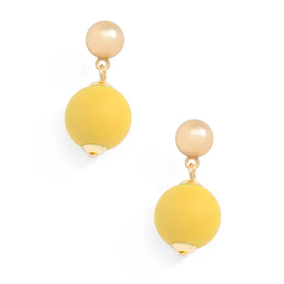 Zenzii 14mm Resin Bead Drop Earring