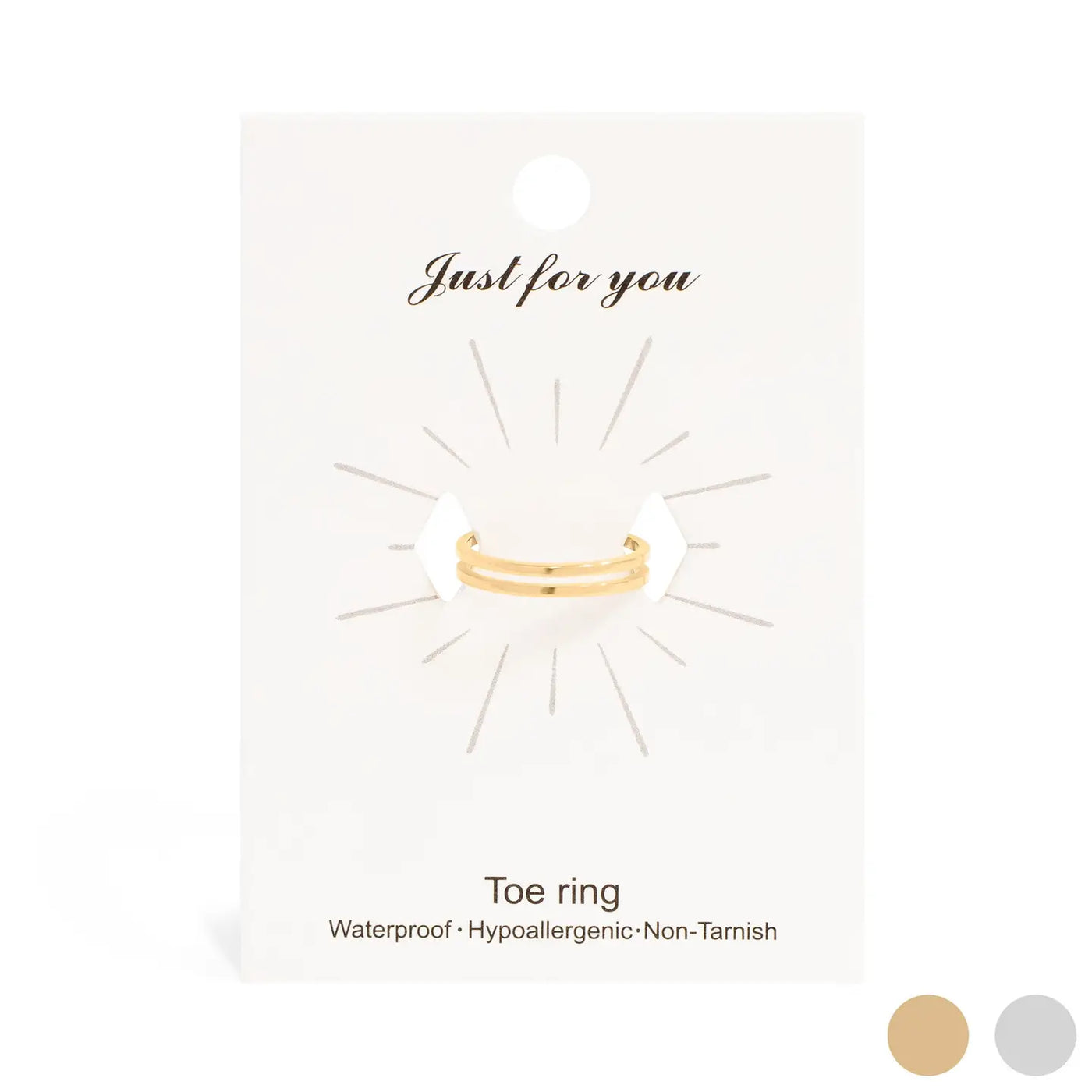 Adjustable Double Bar Toe Ring