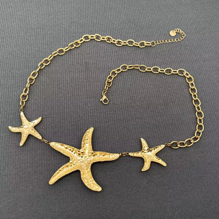 Linked Starfish Necklace