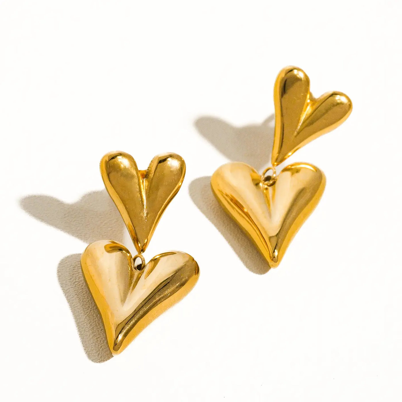 Adeline Layered Heart Earrings