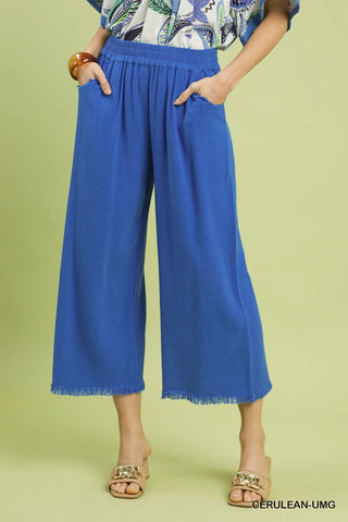 Umgee Best Selling Linen Wide Leg Pants