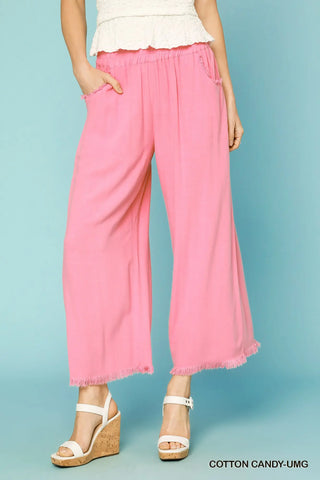 Umgee Best Selling Linen Wide Leg Pants
