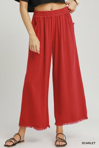 Umgee Best Selling Linen Wide Leg Pants