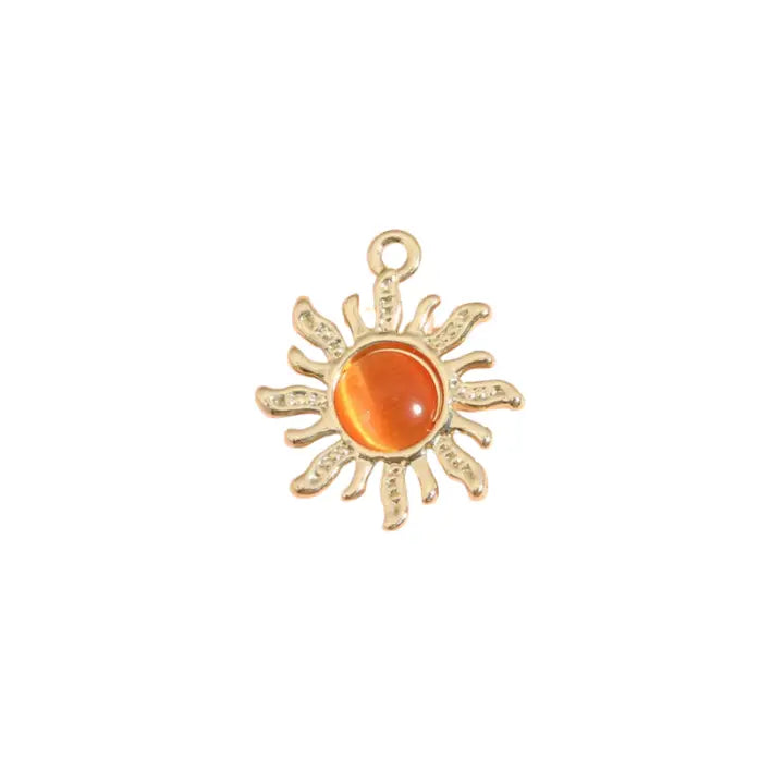 Orange Sun Charm