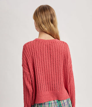Wishlist Boucle Ribbed Sweater