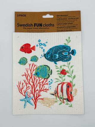 Coastal Swedish Fun Cloths - The Paper Towel Alternative