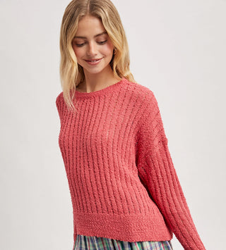 Wishlist Boucle Ribbed Sweater