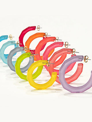 Zenzii Small Textured Hoop Earring