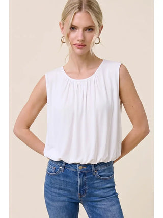 Bubble Hem Sleeveless Tank
