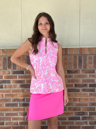 LuLu B Best Selling Solid Zip Skort
