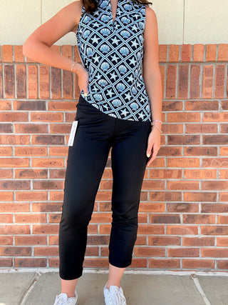 LuLu B Solid Pocket Capri