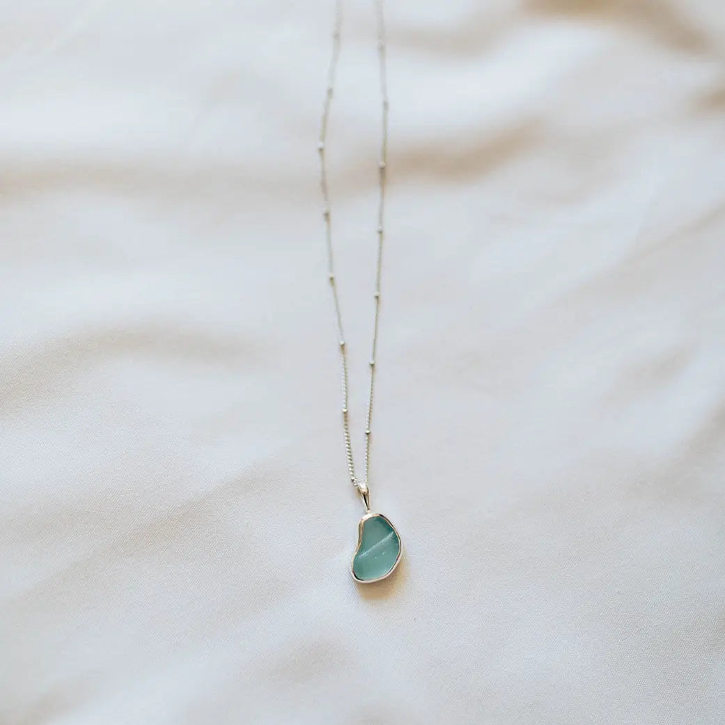 Sea Glass Necklace (Handmade)