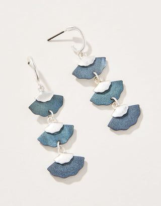 Spartina Buttercup Dangle Earrings Blue Mother-of-Pearl