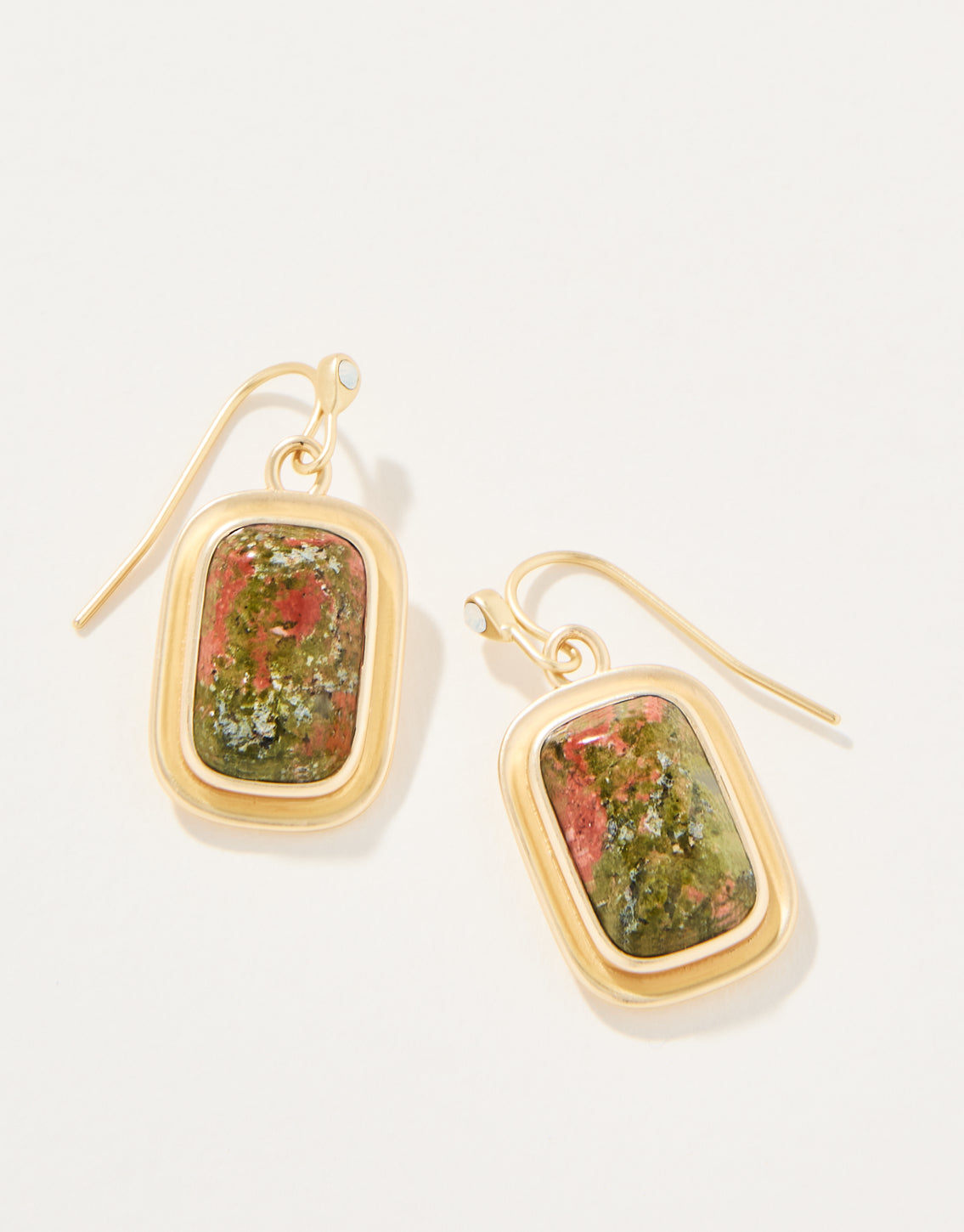 Spartina Stone Drop Earrings Unakite