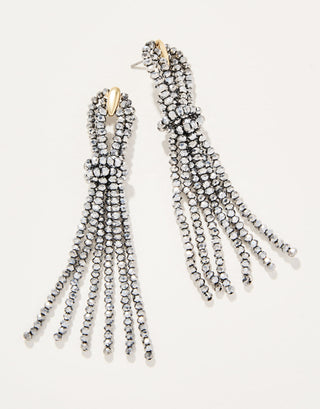 Spartina Twisted Tassel Earrings Silver