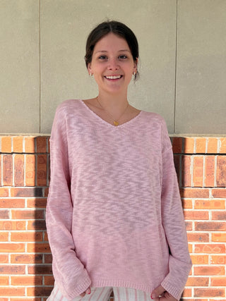 Beach Rose Slub Sweater