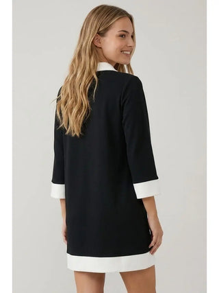 Buttery Soft Color Block Shift Dress