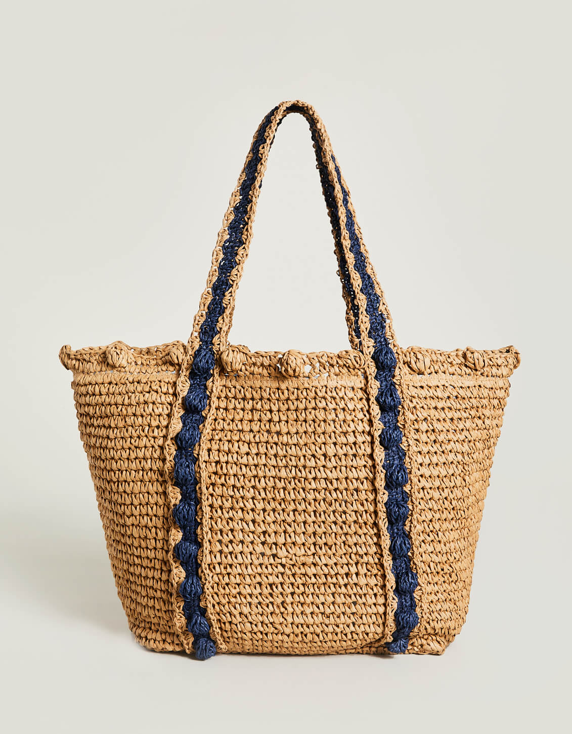 Spartina Crochet Tote Blue Wildflower