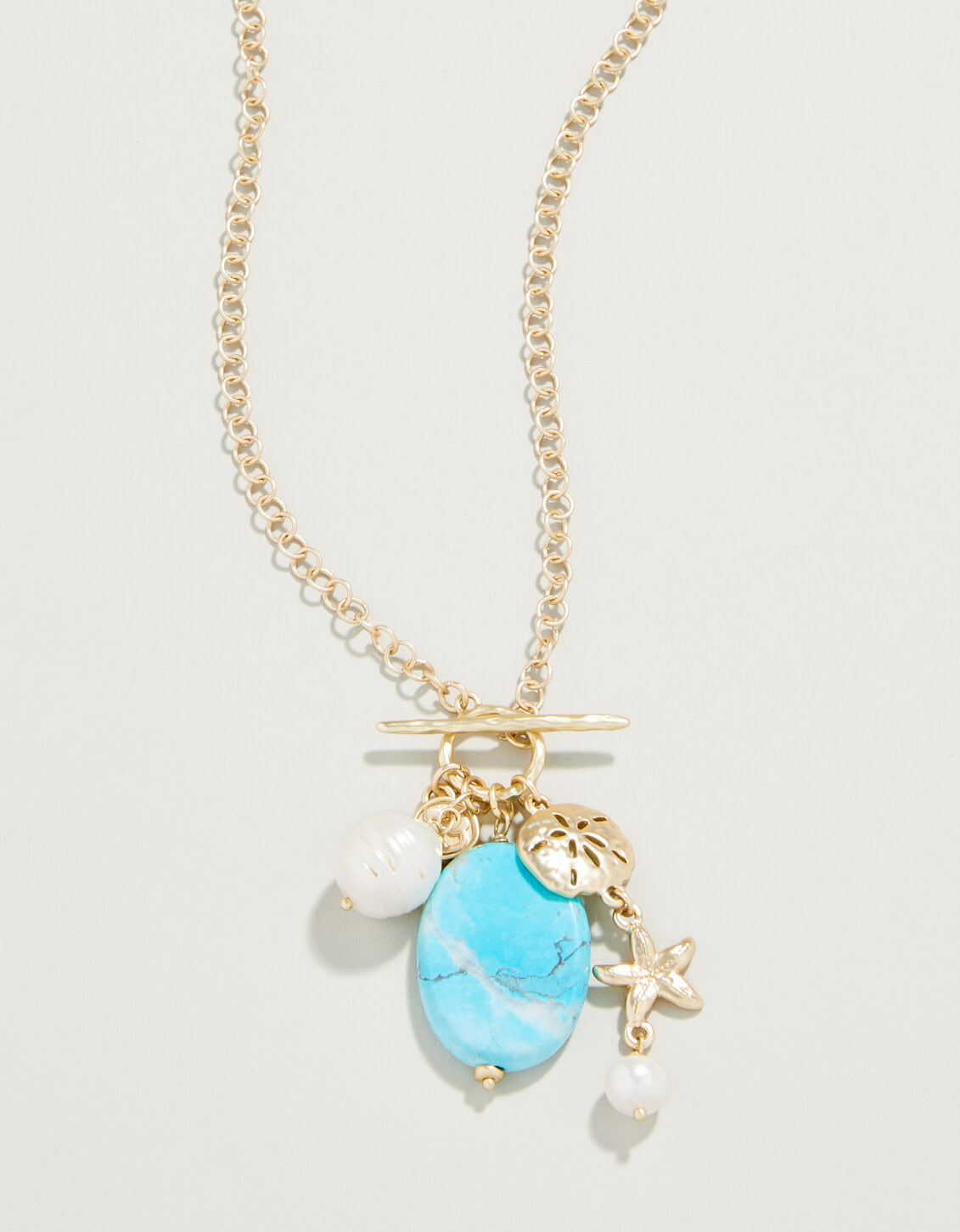 Spartina Seaside Necklace 32" Turquoise/Pearl