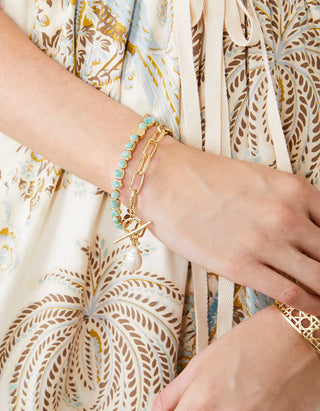 Spartina Alodie Toggle Bracelet Gold/Pearl