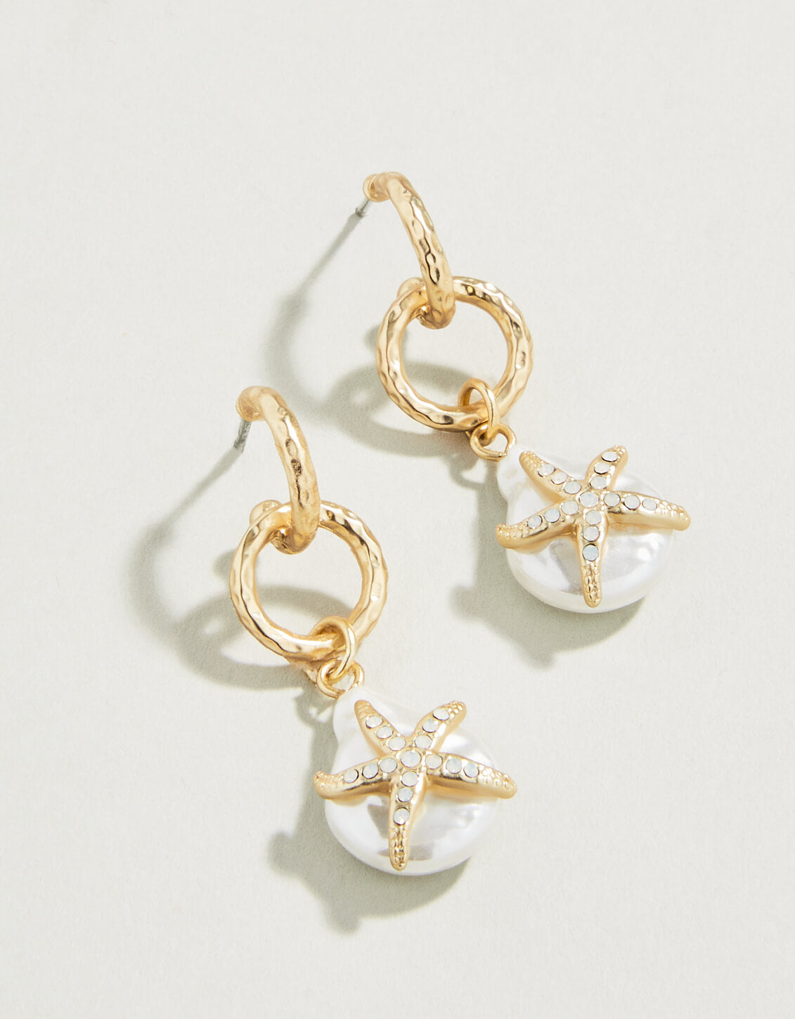 Spartina Starfish Groupie Earrings Pearl