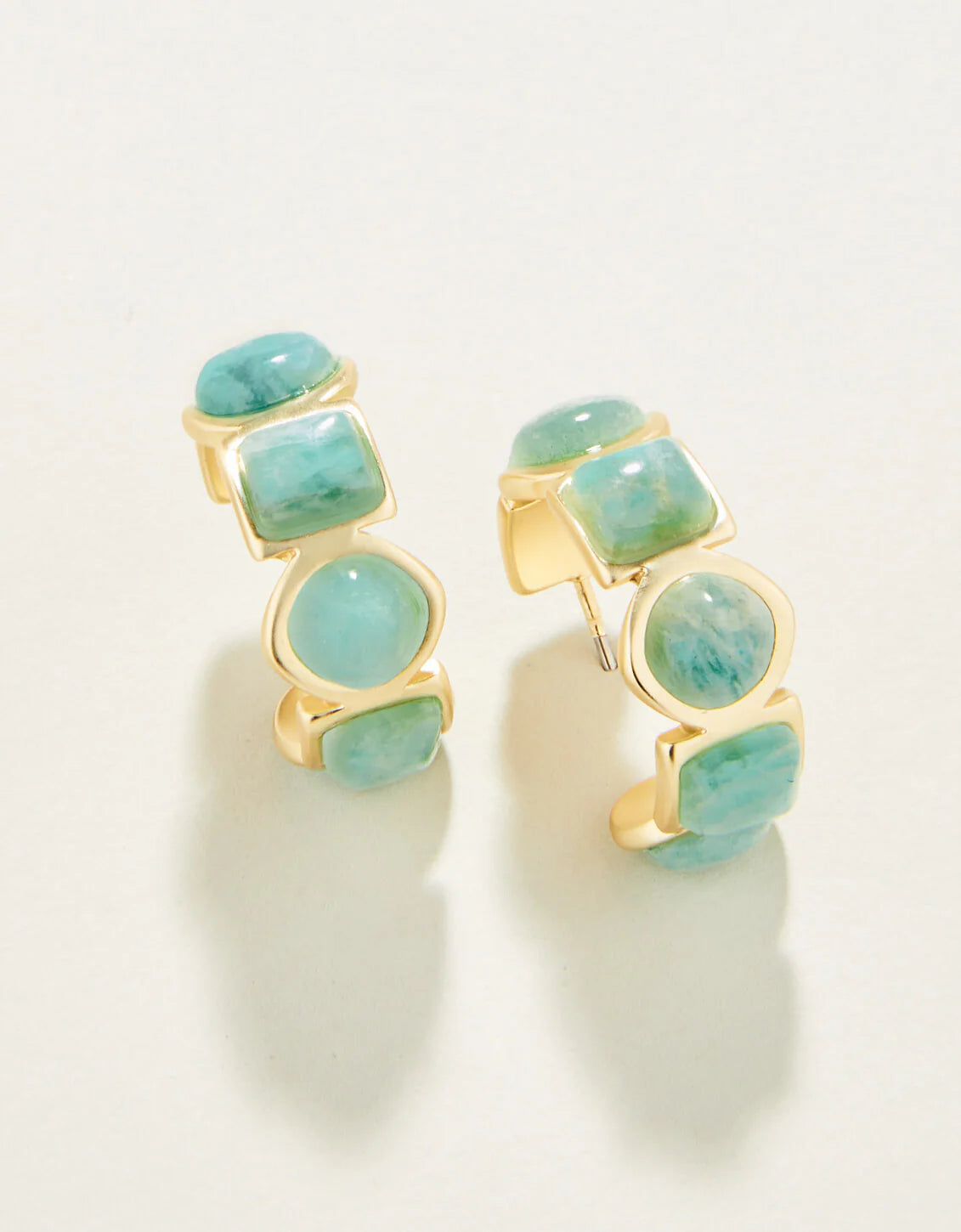 Spartina Maera Hoop Earrings Amazonite