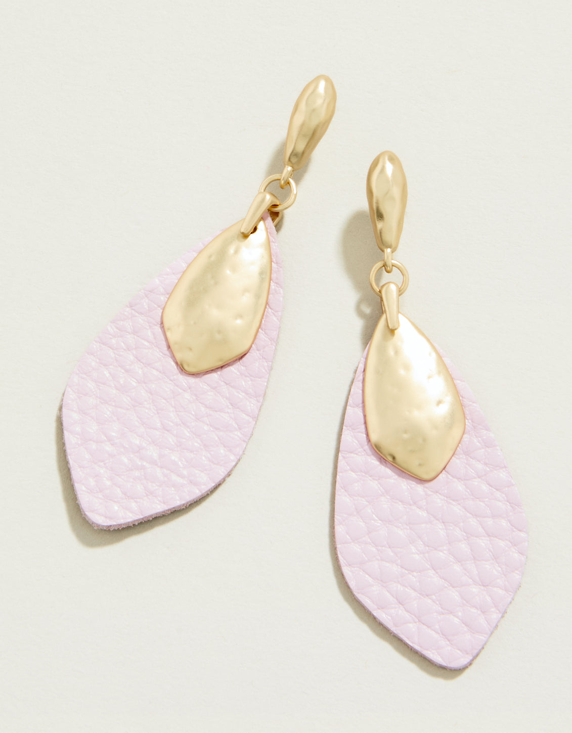Spartina Leather Petal Earrings Lilac