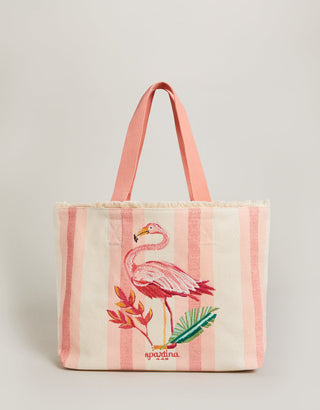 Spartina Beach Tote Tropic Flamingo