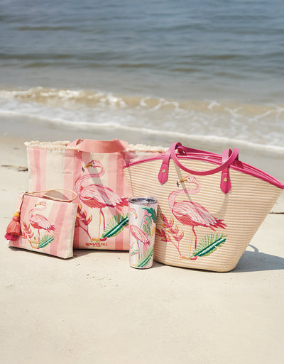 Spartina Beach Tote Tropic Flamingo