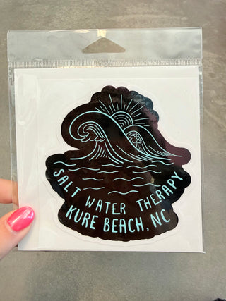 Salt Water Therapy Kure Beach Large Sticker