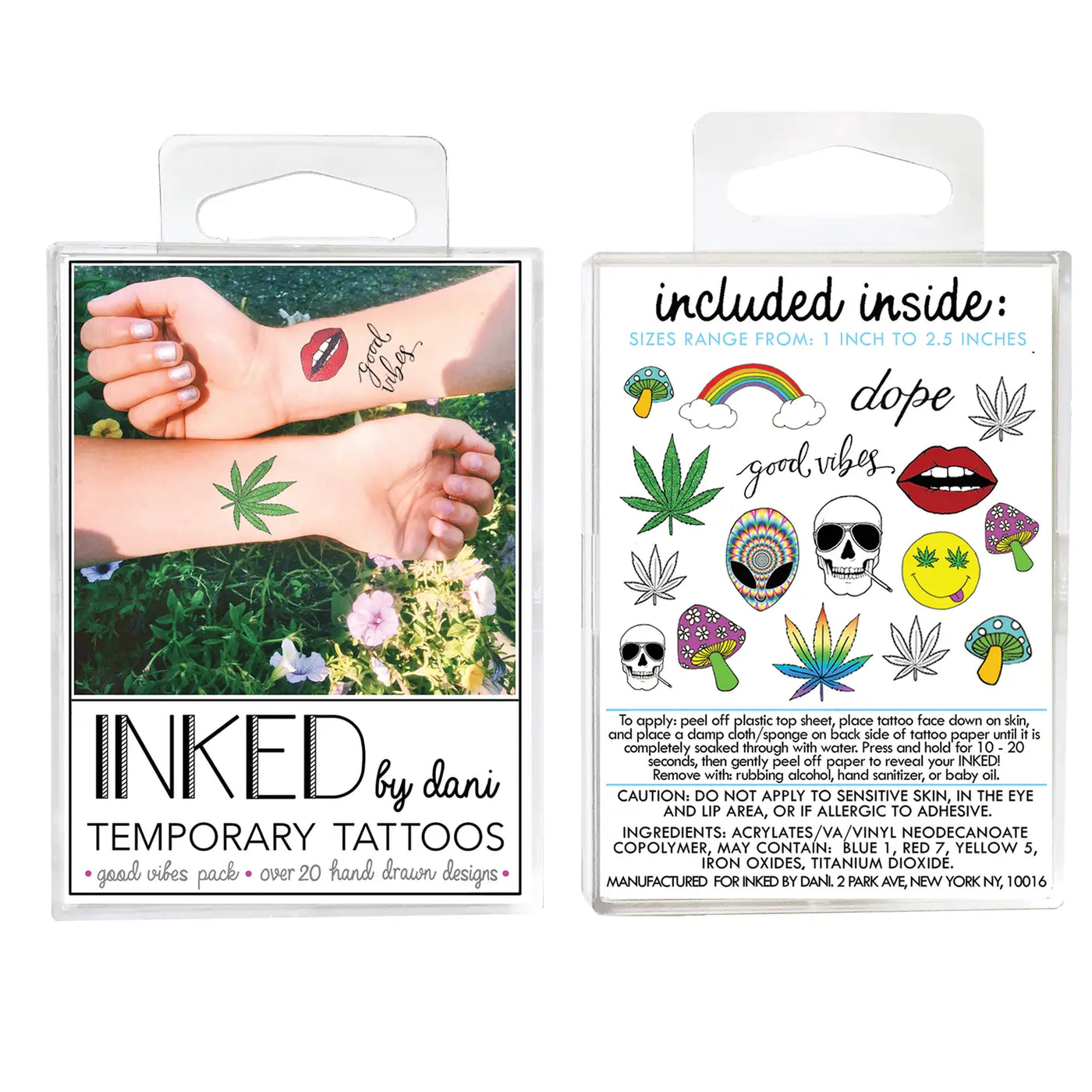 "The Good Vibes" Temporary Tattoo Pack