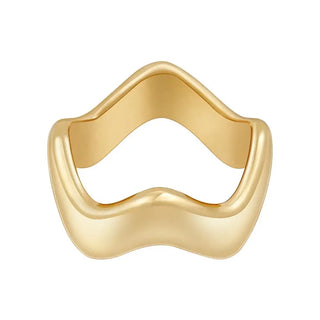 Sahira Wavy Band Ring