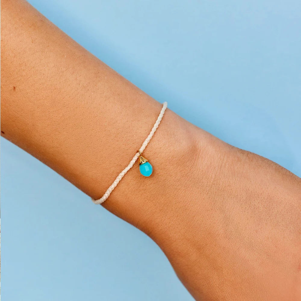 Pura Vida Water Drop Charm Bracelet