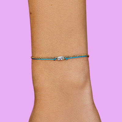 Pura Vida Dainty String & Chain Slider Bracelet