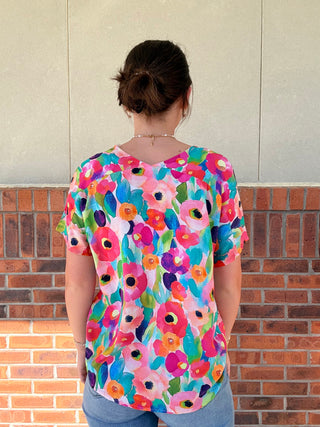 Relaxed Floral Printed Top