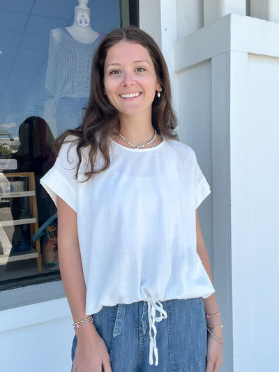 Umgee Linen Tie Top