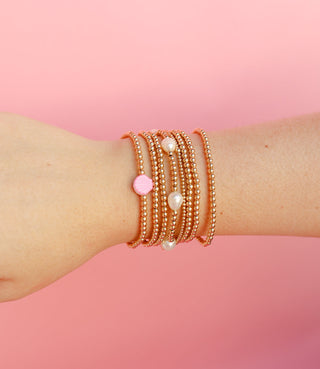 Beaded Blondes Seashell Beaded Bracelet
