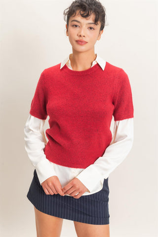 Rosetta Short Sleeve Sweater