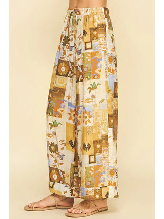 Patchwork Floral Pant