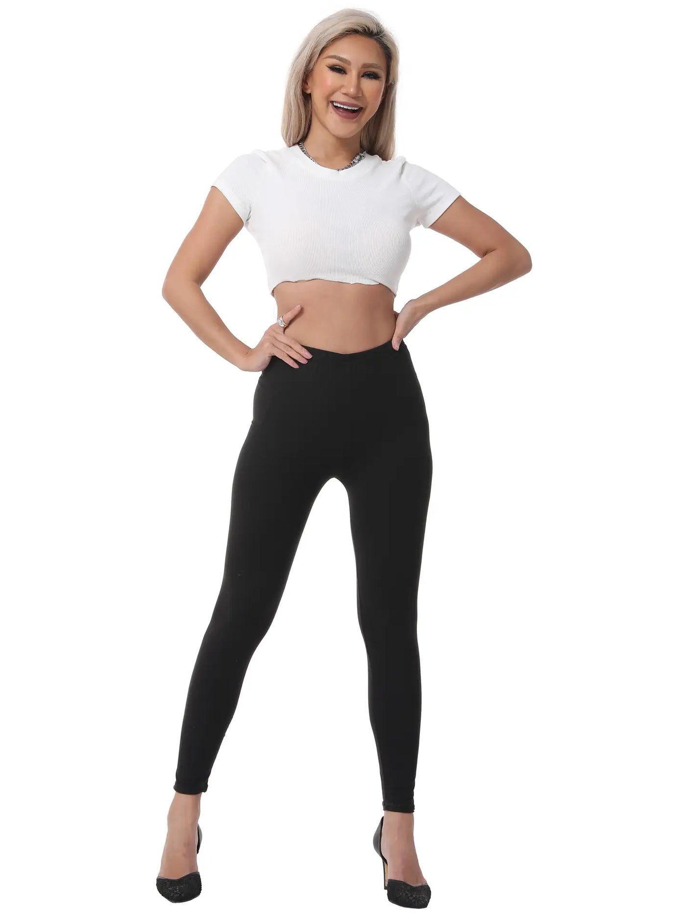 One Size Solid Leggings