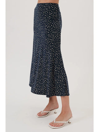 Midnight Dot Midi Skirt