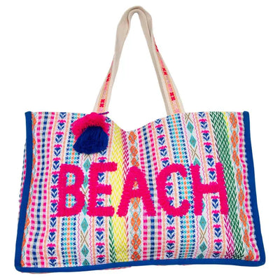 Beach Tassel Tote Bag