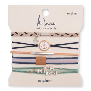 K'Lani Hair Tie Bracelets - Anchor