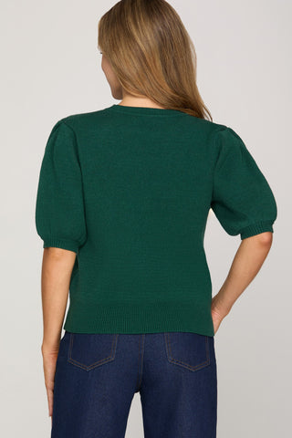 Santa Face Sweater Top
