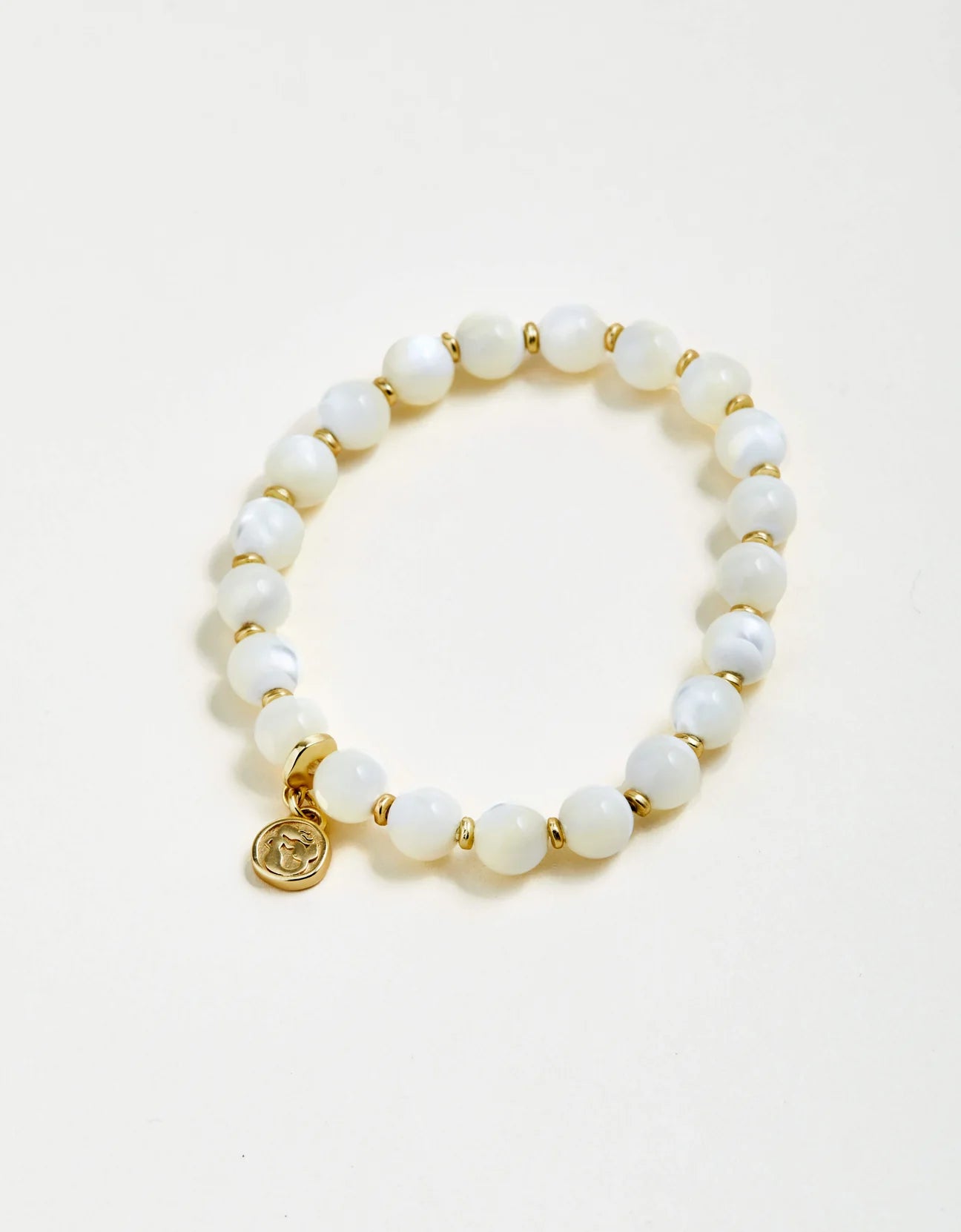 Spartina Bryant Stretch Bracelet 8mm Mother-of-Pearl