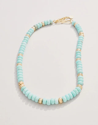 Spartina Tommy Stone Necklace 17” Light Turquoise