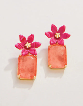 Spartina Blooming Gem Earrings Pink